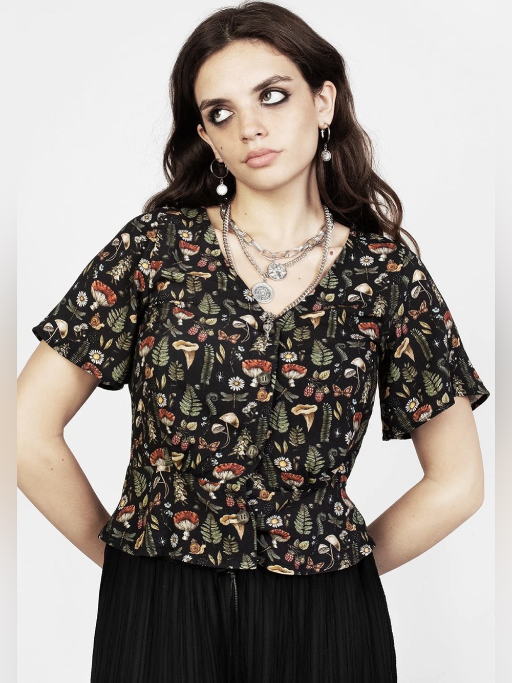 Disturbia | Luthien Button Up Top